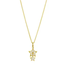 18ct Yellow Gold 0.19ct Diamond Star Pendant Only