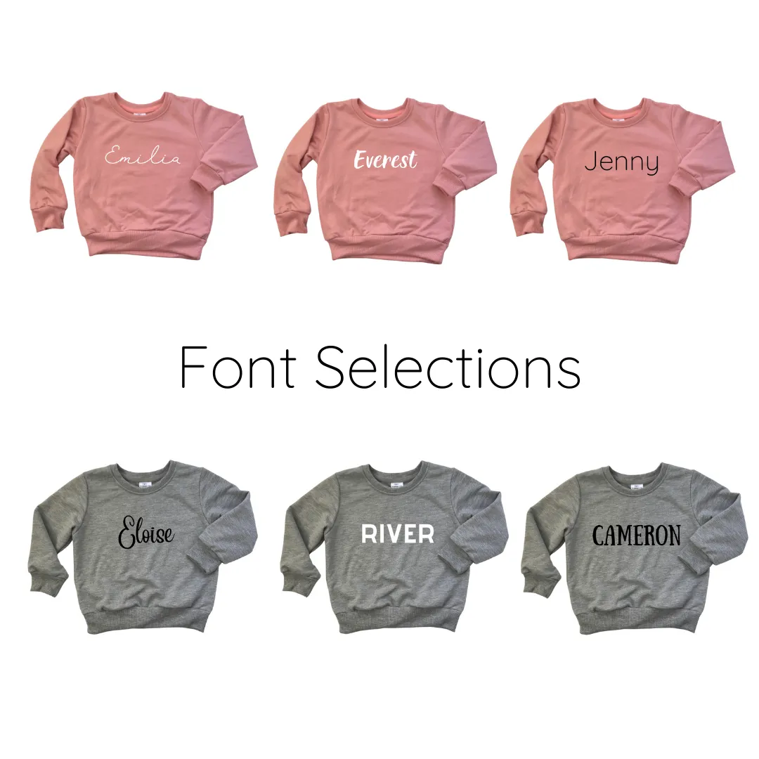 2021 Personalized  Custom Name Long Sleeve Sweater