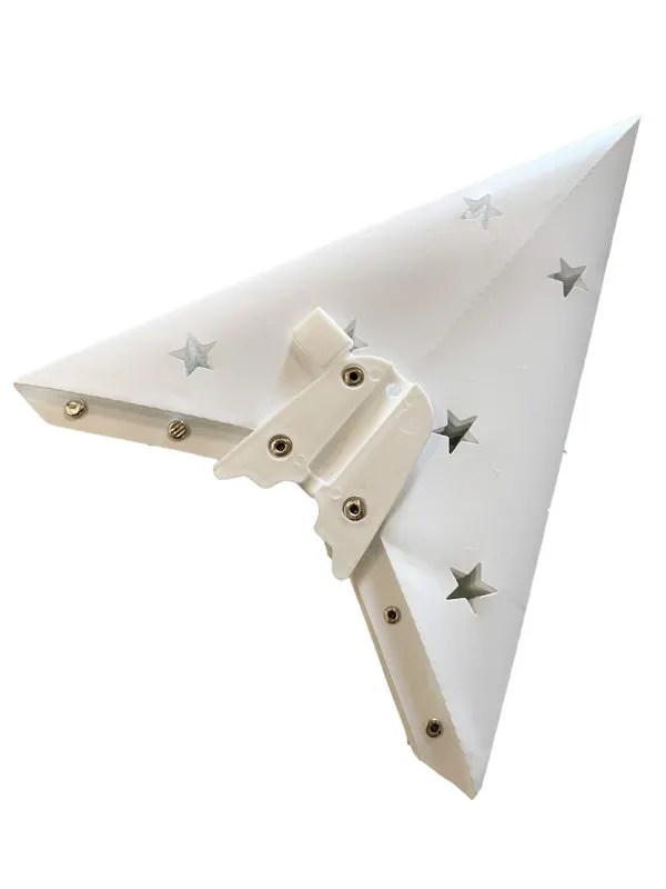 24" White Weatherproof Star Lantern Lamp, Hanging Decoration