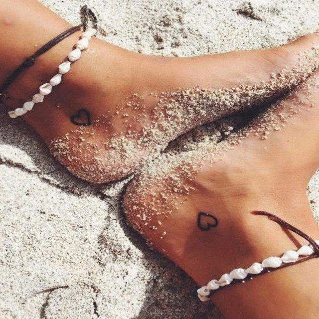 2PCS Vienkim Star Pendant Anklet