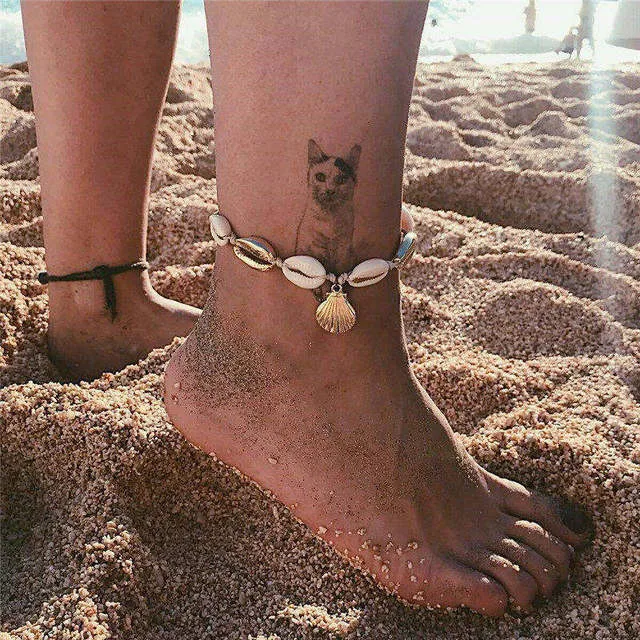 2PCS Vienkim Star Pendant Anklet