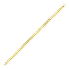 4.0 mm 14K Yellow Gold Lite Charm Bracelet