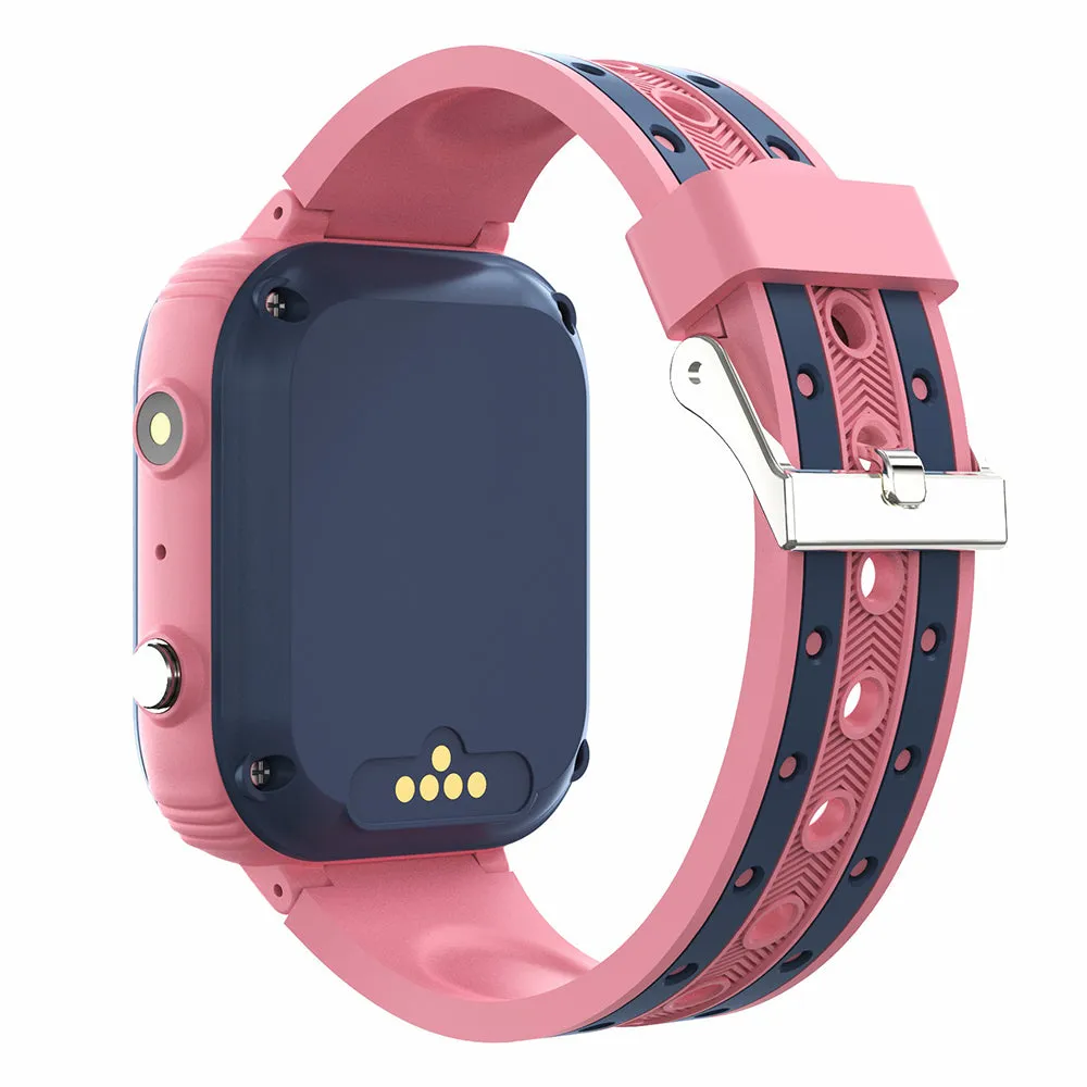 4G Kids Smart Watch Water-resistant Wifi GPS Locator Video SOS Children Phone Watch Gift Pink