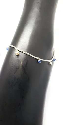 925 Sterling Silver Anklet - #39