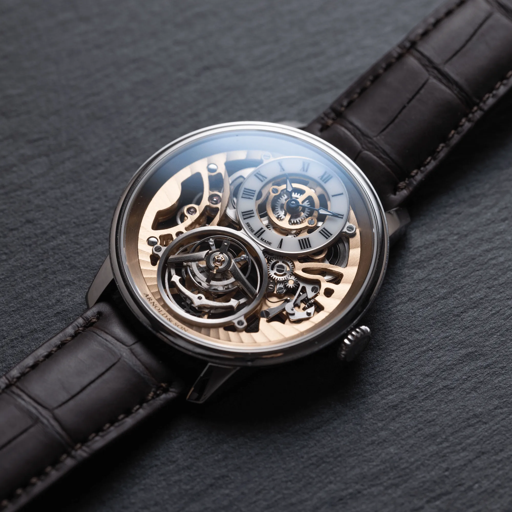 Arnold & Son Ultrathin Tourbillon Skeleton Platinum
