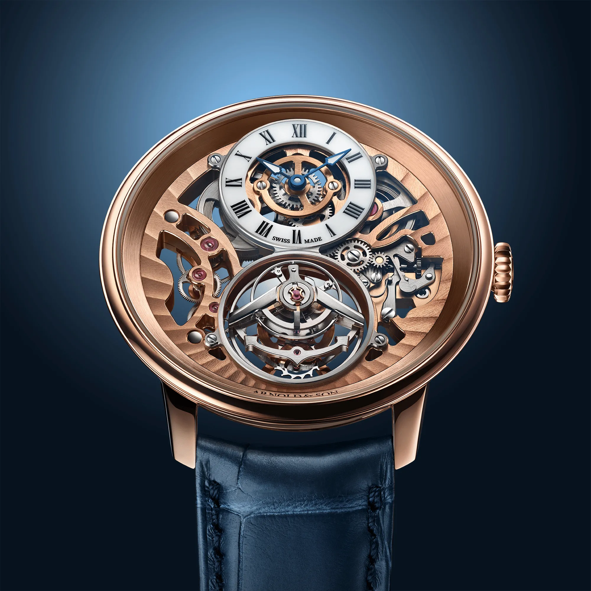 Arnold & Son Ultrathin Tourbillon Skeleton Red Gold