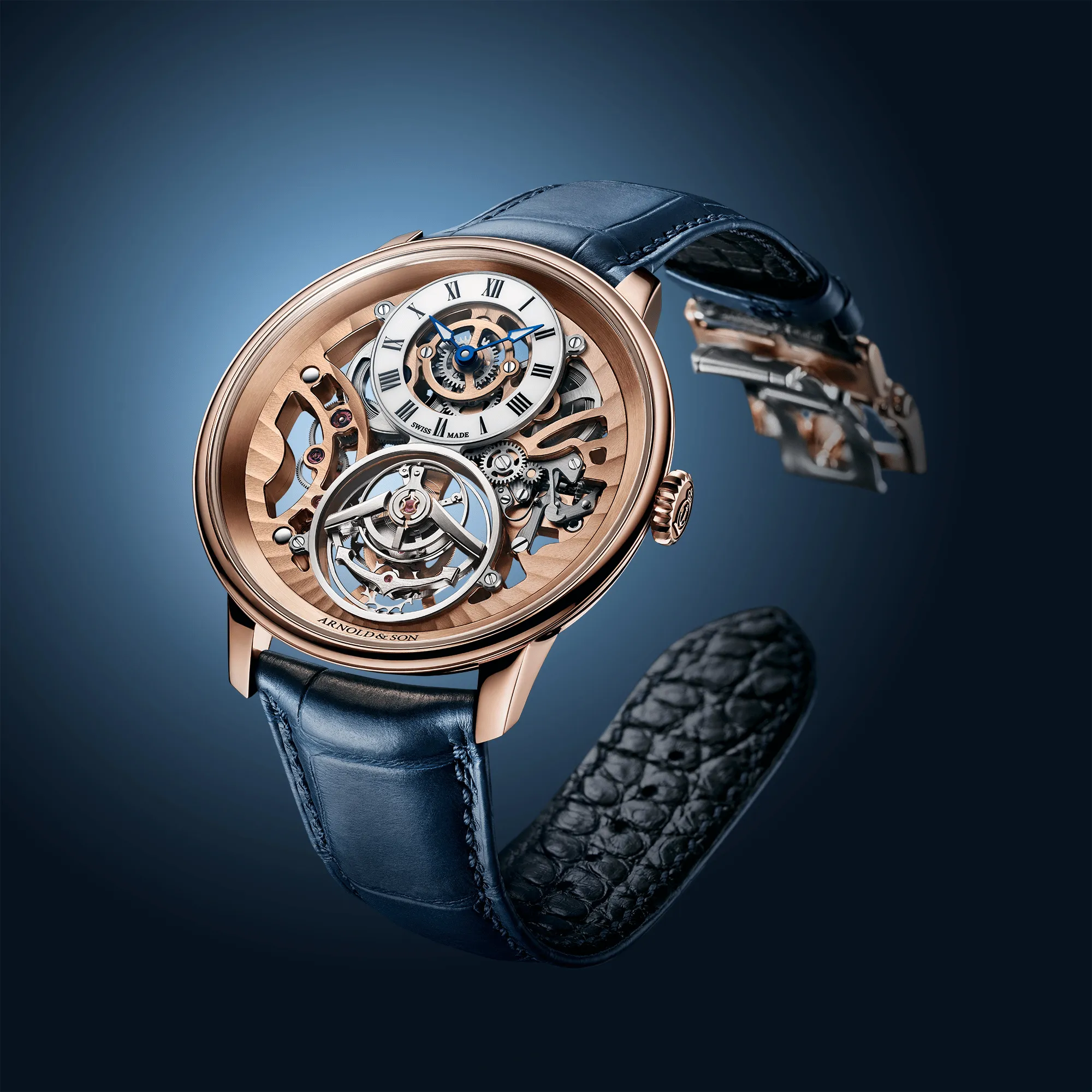 Arnold & Son Ultrathin Tourbillon Skeleton Red Gold