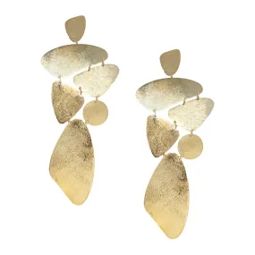 Asymmetrical Chandelier Drop Earrings
