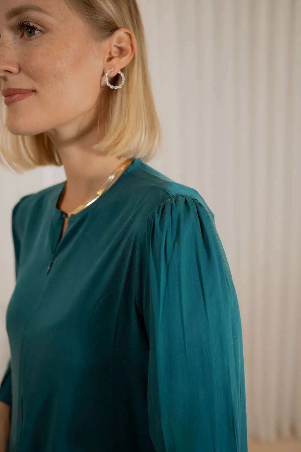 Asymmetrical Drop smock dress