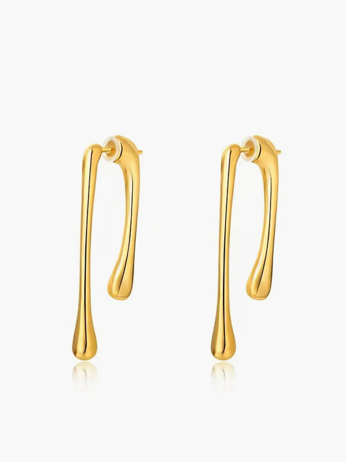 Asymmetrical Tear Drop Earrings