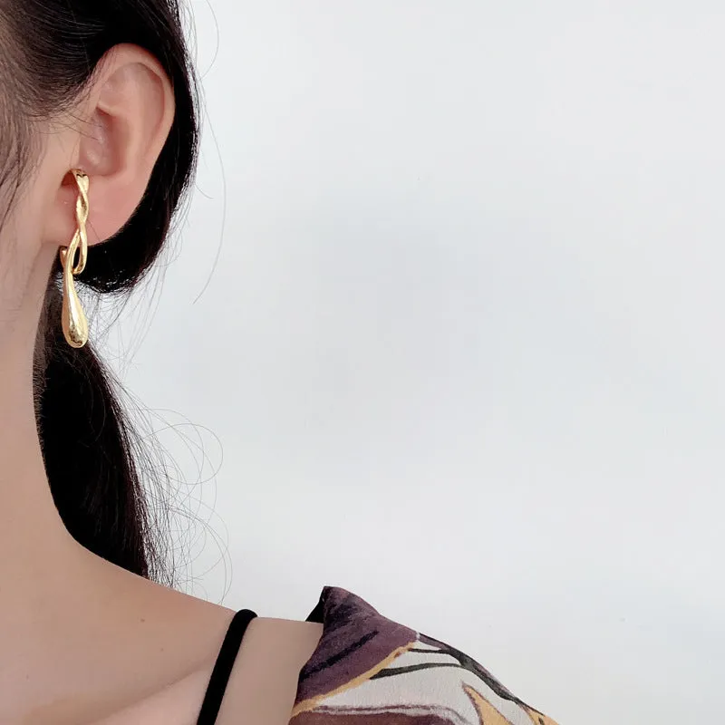 Asymmetrical Water Drop Earrings