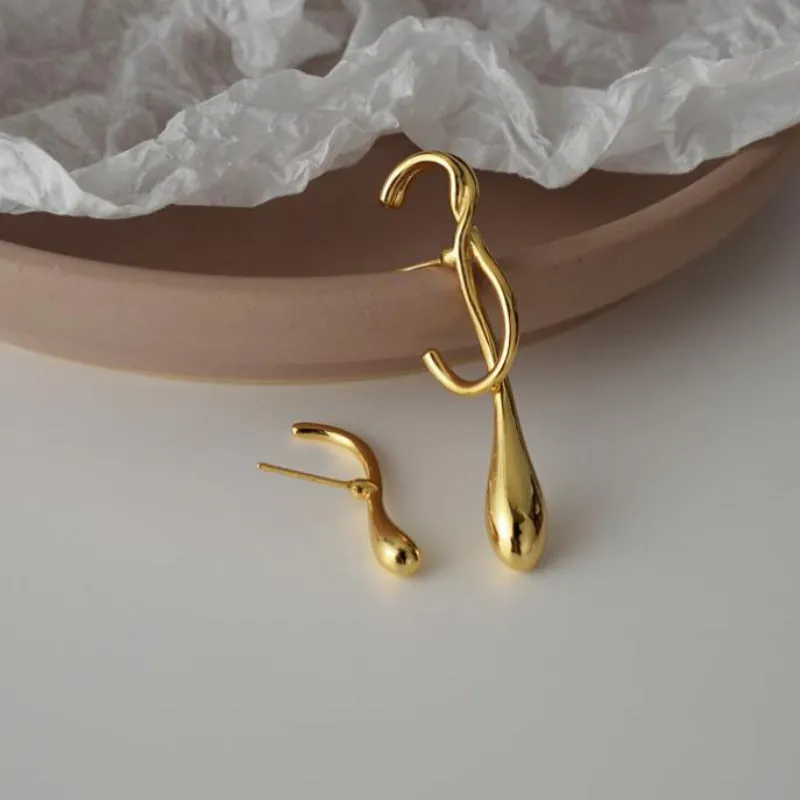 Asymmetrical Water Drop Earrings