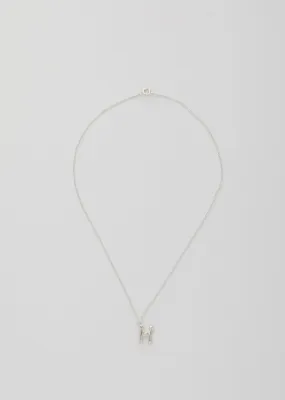 Balloon Letter Necklace - H