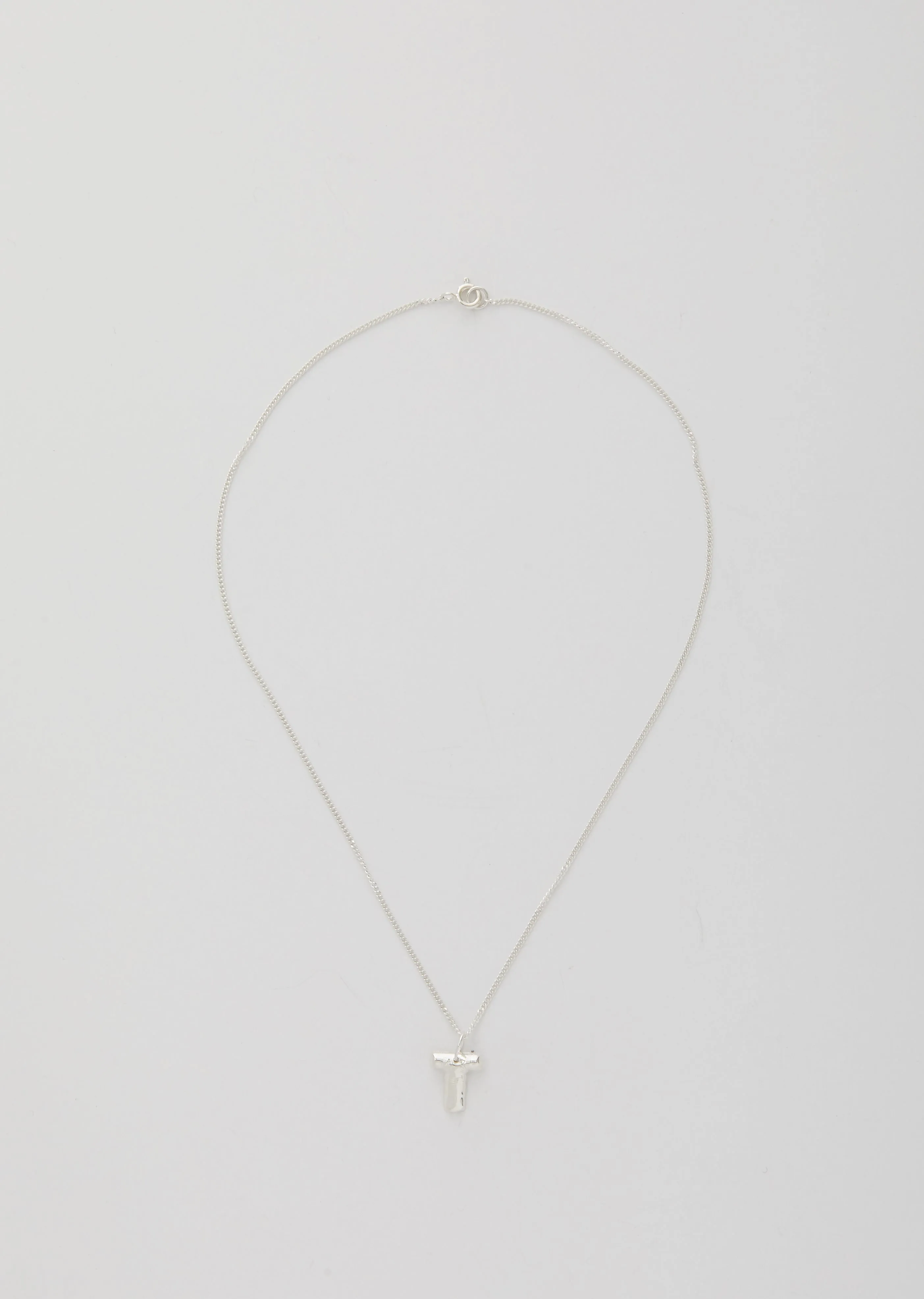 Balloon Letter Necklace - T
