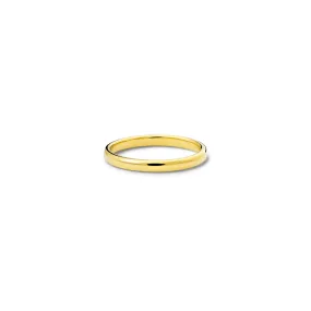 Barrel 2mm Wedding Band Yellow Gold