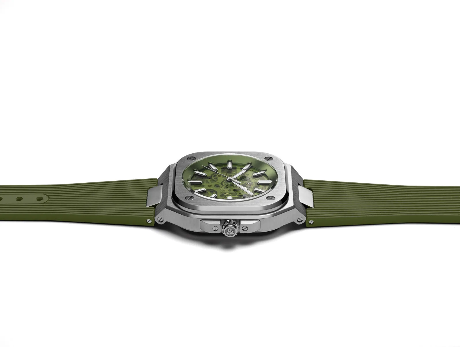 Bell & Ross Watch BR 05 Skeleton Green Rubber Limited Edition