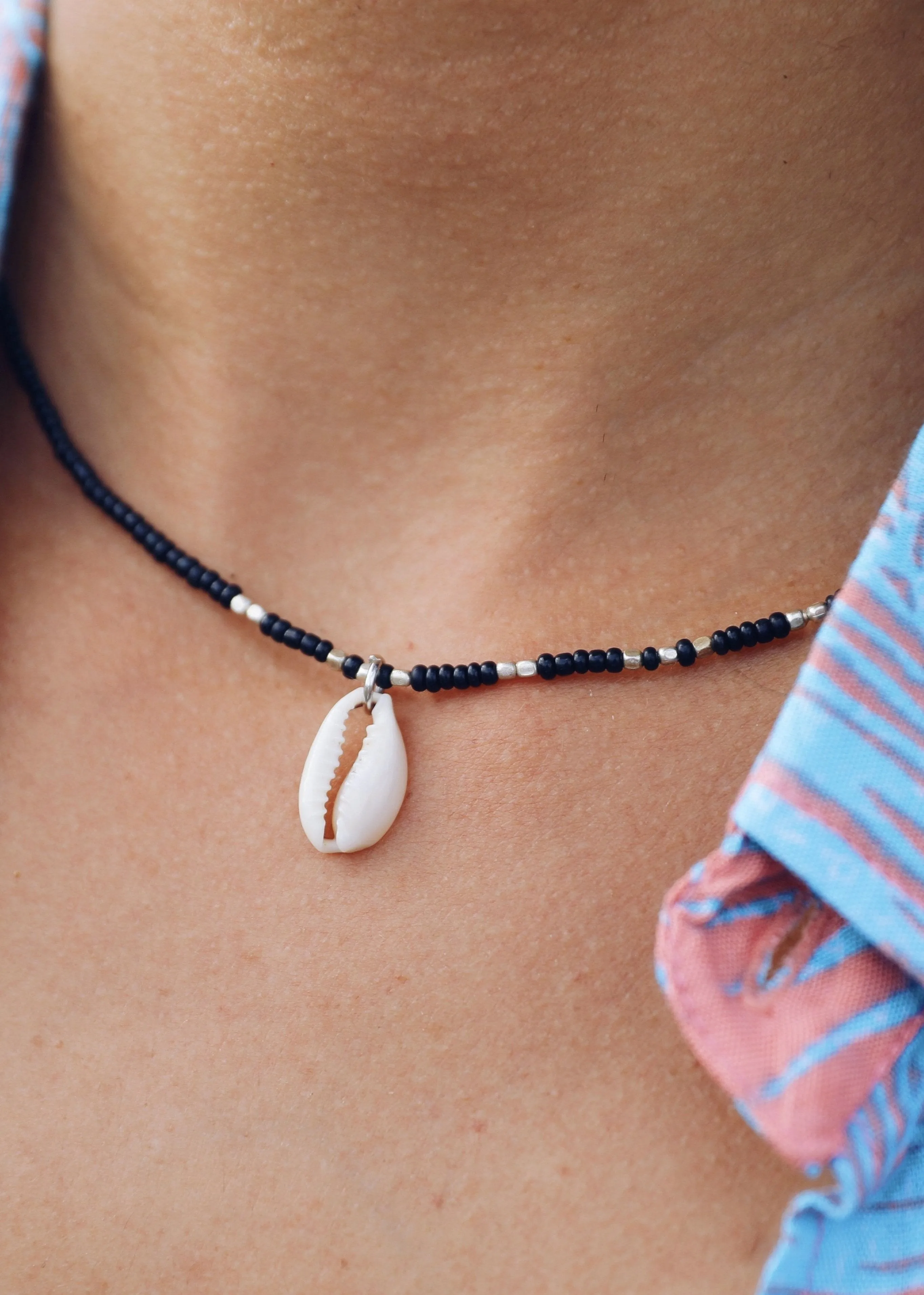 Black Waikiki Cowrie Necklace