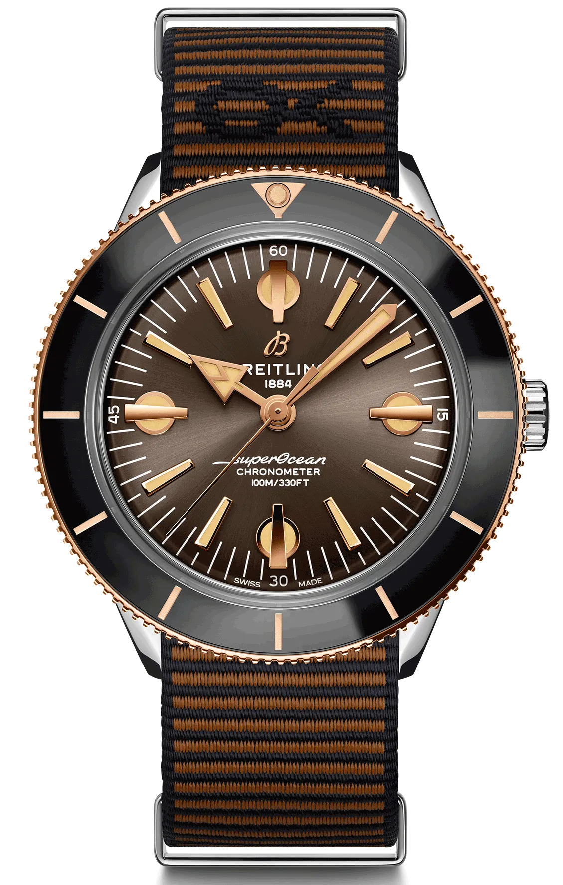 BRT Watch Superocean Heritage 57 Outerknown Bronze Red Gold Limited Edition