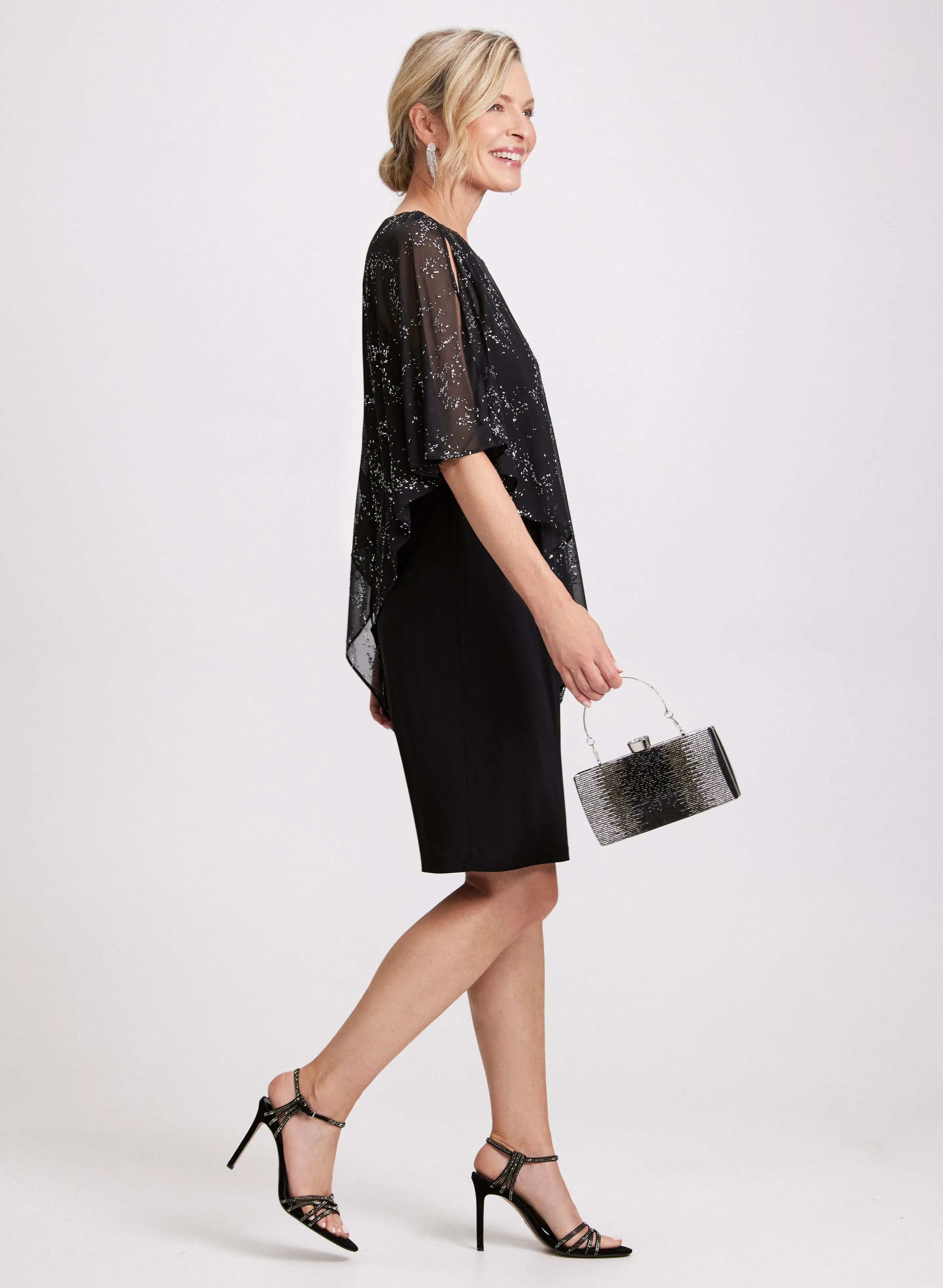 Capelet Effect Dress