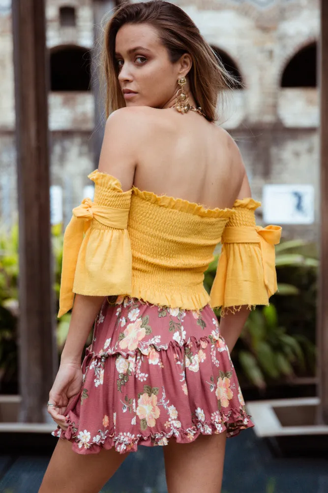 Carolina Crop Top Yellow
