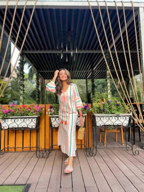 Cotton colorful kurta dress