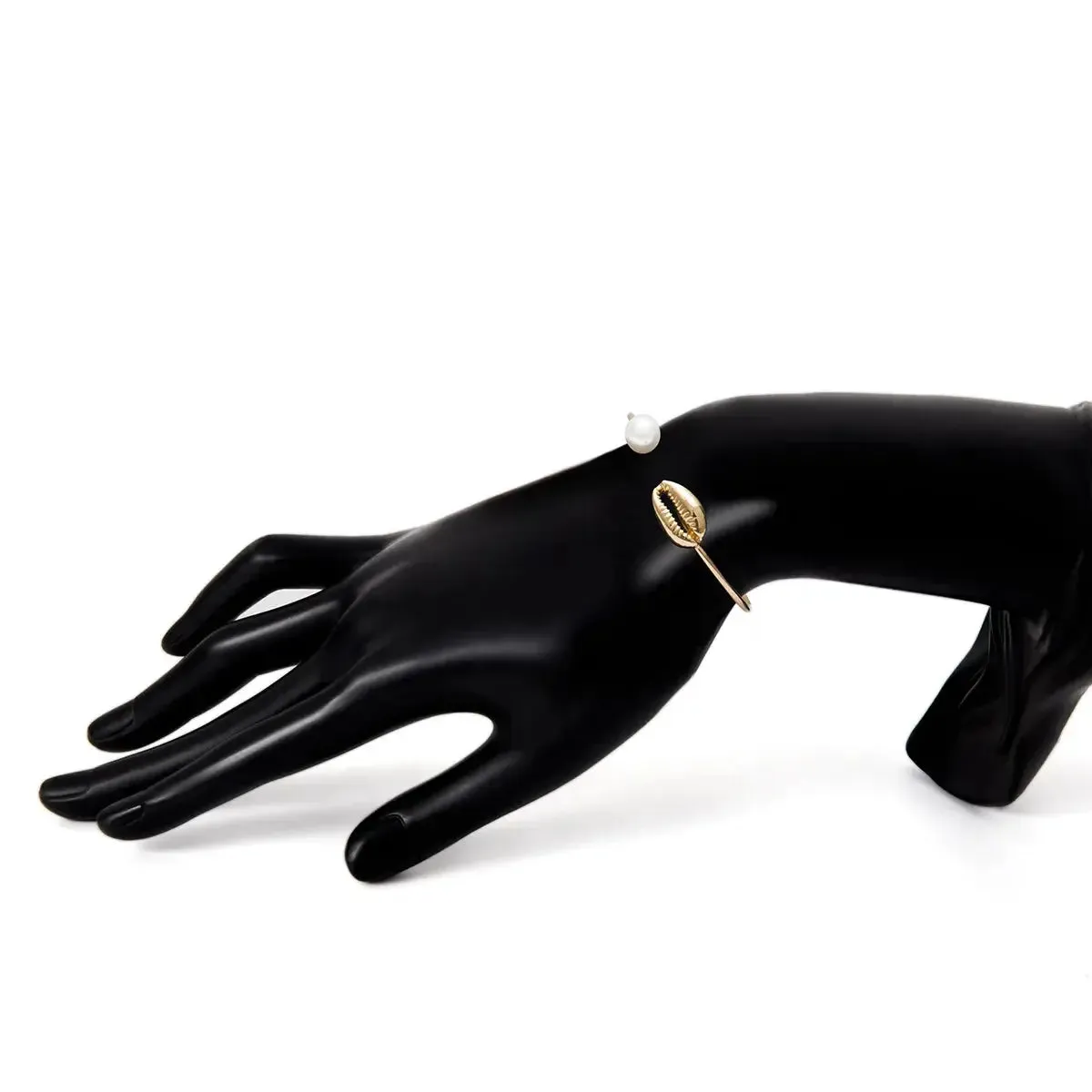 Cowrie Shell Pearl Bead Bracelets for Women