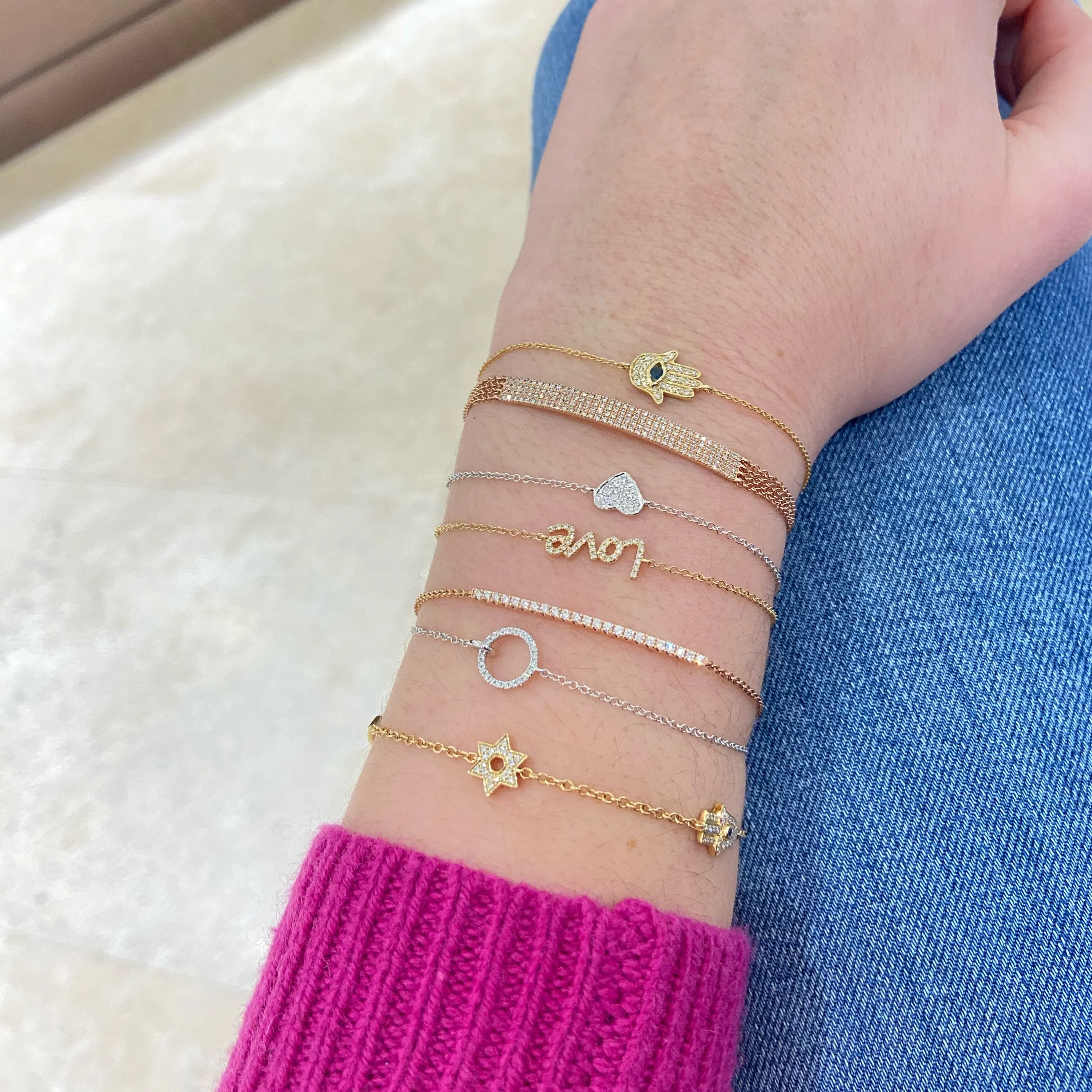 Diamond Heart Fashion Bracelet