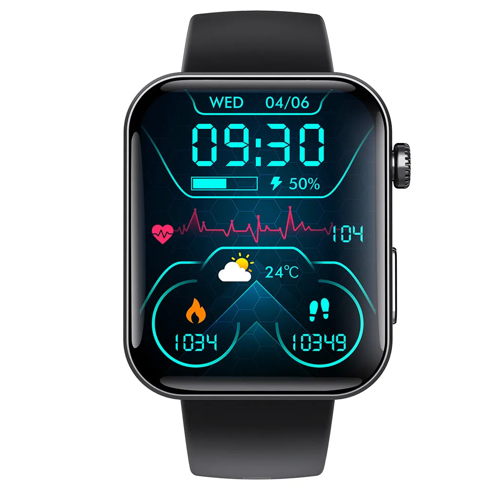 ECG Smart Watch Health Fitness Tracker Heart Rate Monitor Sport Watch Black