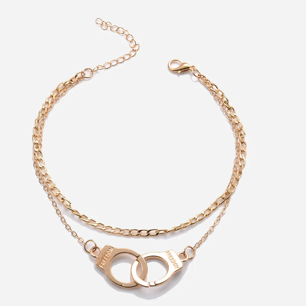 Fashion Boho Style Star Anklet Multilayer Foot Chain