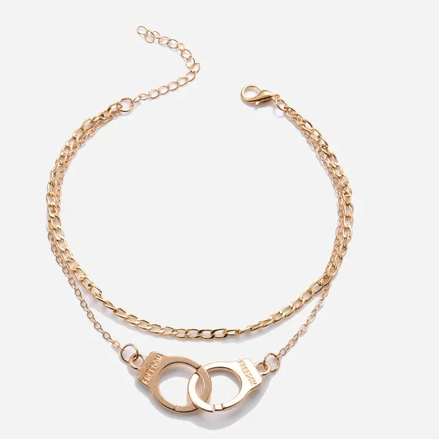 Fashion Boho Style Star Anklet Multilayer Foot Chain