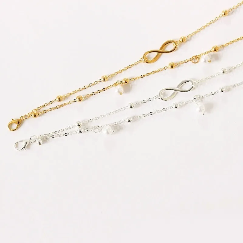 Fashion Pearl Ankle Anklet Bracelet Jewelry Women