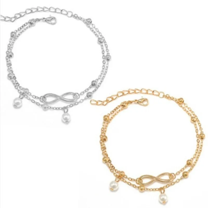 Fashion Pearl Ankle Anklet Bracelet Jewelry Women