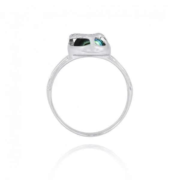 Flip Flop Ring with Abalone Shell