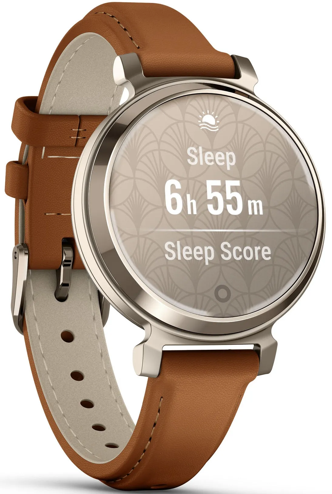 Garmin Lily 2 Classic Cream Gold & Tan Leather