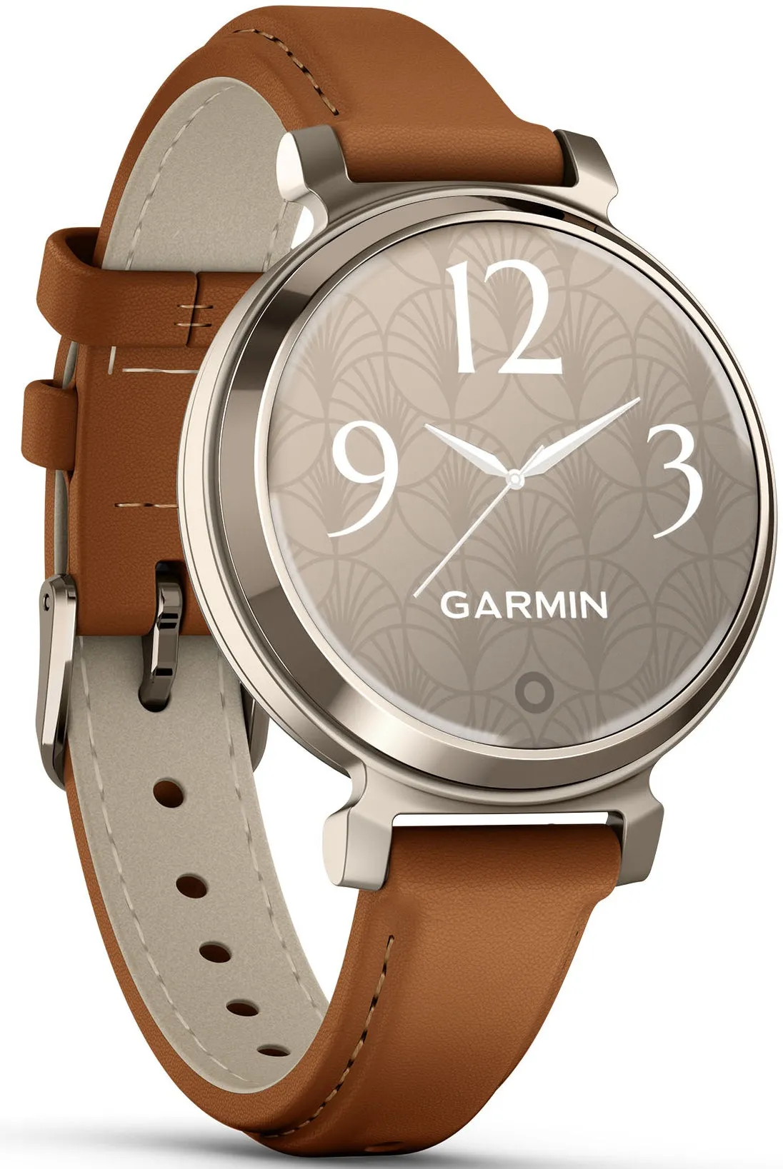 Garmin Lily 2 Classic Cream Gold & Tan Leather