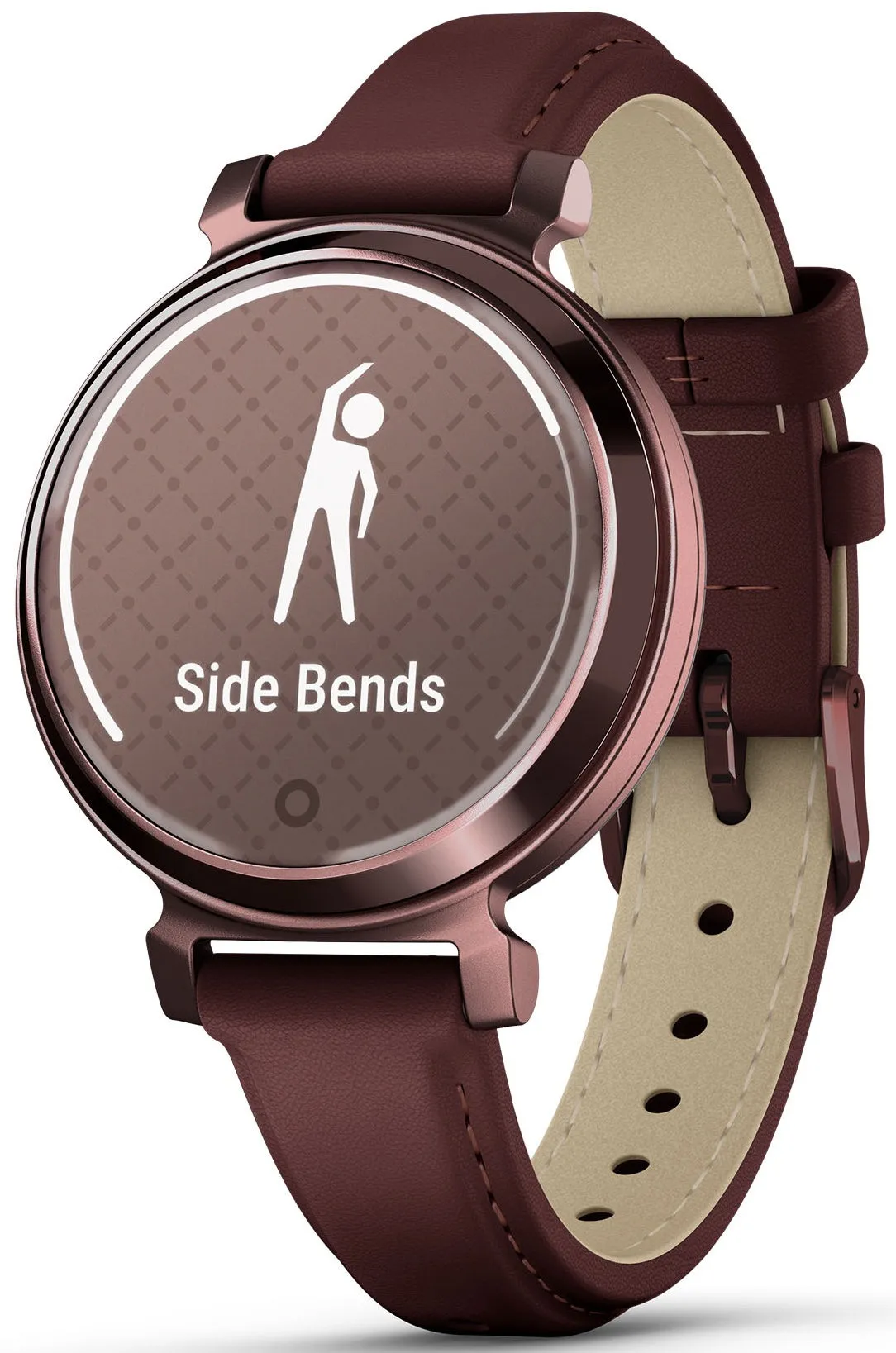 Garmin Lily 2 Classic Dark Bronze & Mulberry Leather