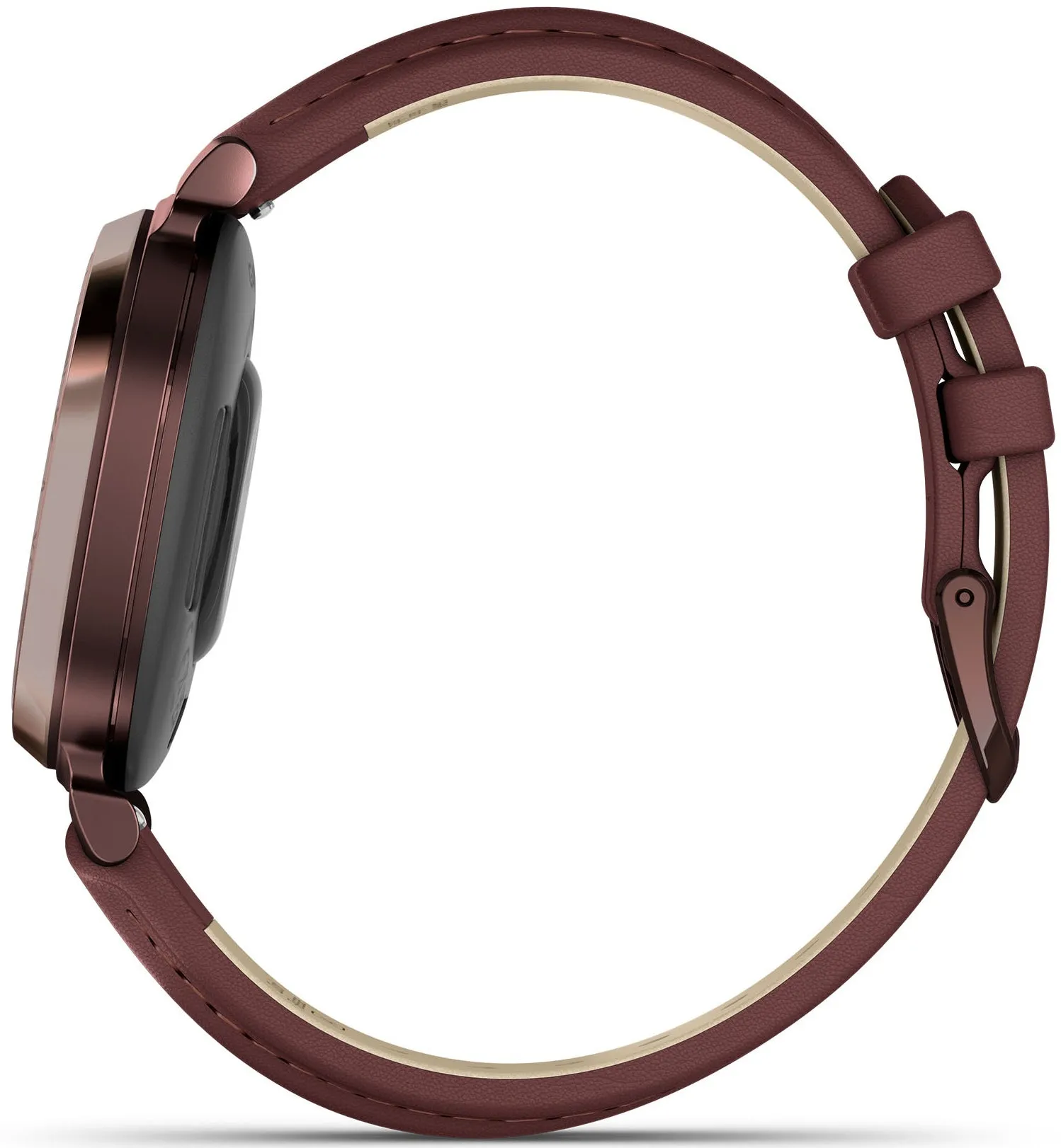 Garmin Lily 2 Classic Dark Bronze & Mulberry Leather