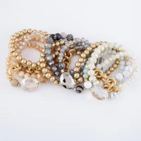 Gina Mixed Media Bracelet Set (Set of 4)