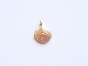 Gold Clam Charm, Seashell Charm, Shell Charm, Gold Charm, Silver Charm, Beach Charm, Beach Jewelry, Summer Jewelry, Ocean Charm, Sea Charm