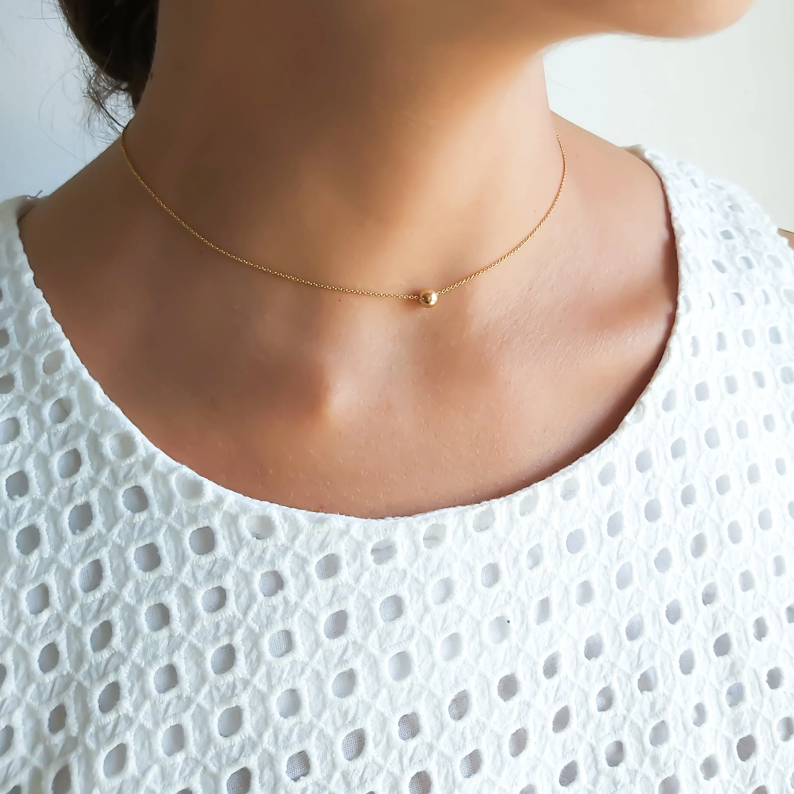 Gold Filled Ball Choker