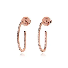 HOOP Diamond Earrings Small Pair