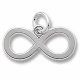 Infinity Charm In Sterling Silver