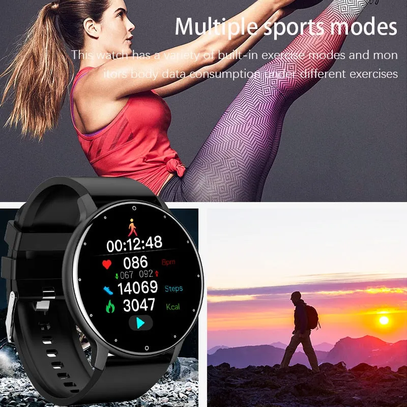 LIGE 2022 New Smart Watch Men Full Touch Screen Sport Fitness Watch IP67 Waterproof Bluetooth For Android ios smartwatch Men box