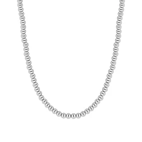 Loose Bead Silver Necklace