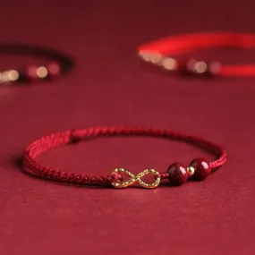 Matching Infinity Bracelets Red Couple Bracelets
