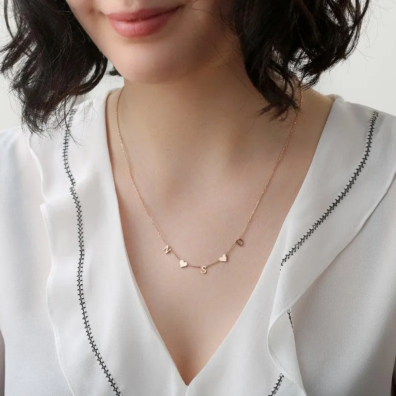Necklace with Name On It - Name Chain Necklace, Gold-Plated Name Necklace by Cushy Pups