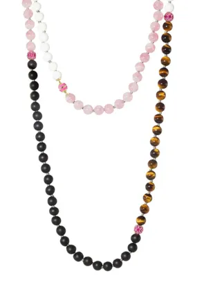 Ombre Wrap Bead Necklace