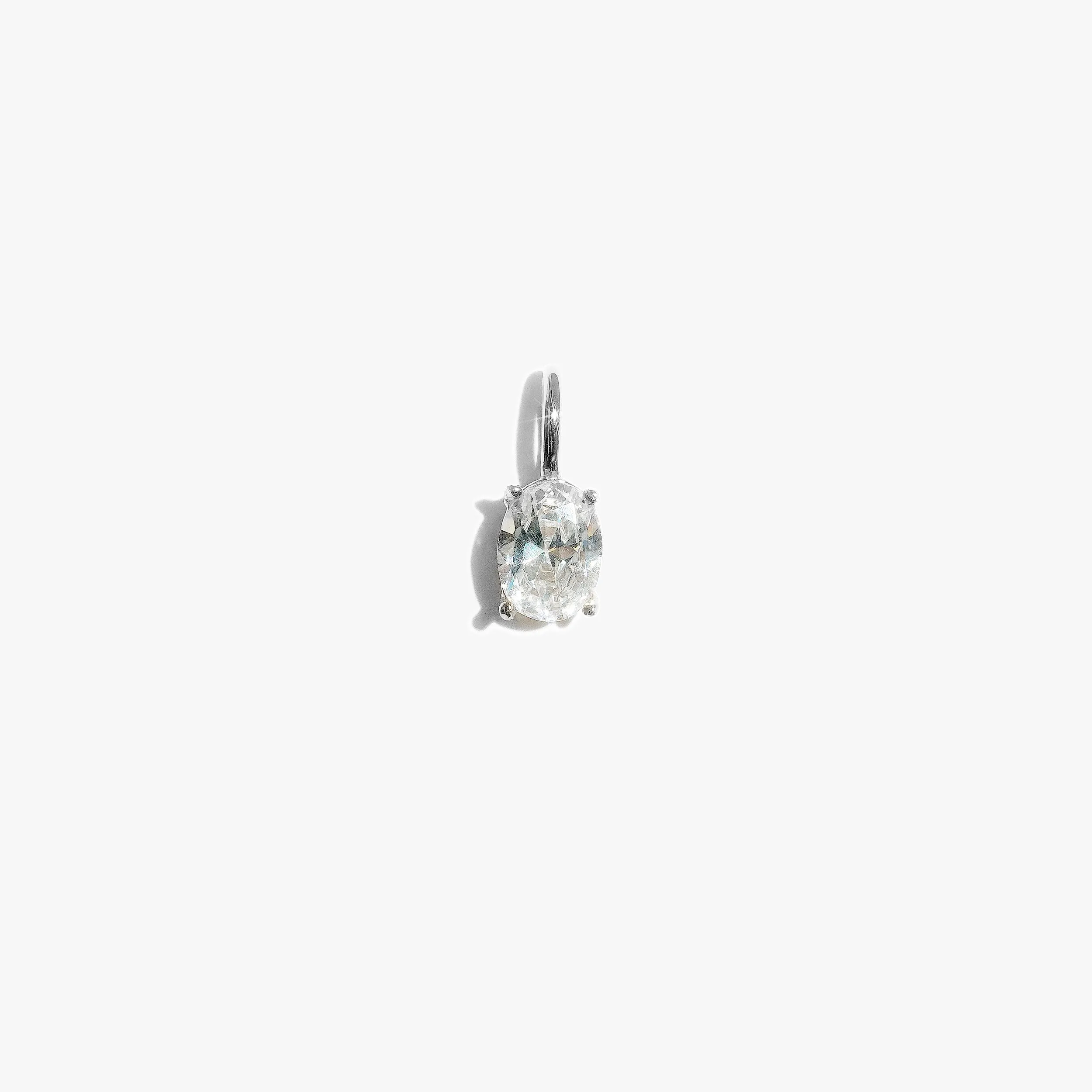 Oval Pronged Pendant - (Single)