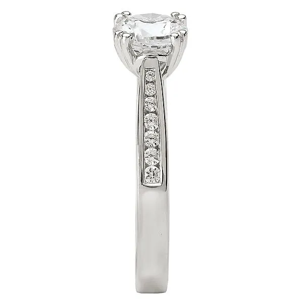 Peg Head Semi-Mount Diamond Ring