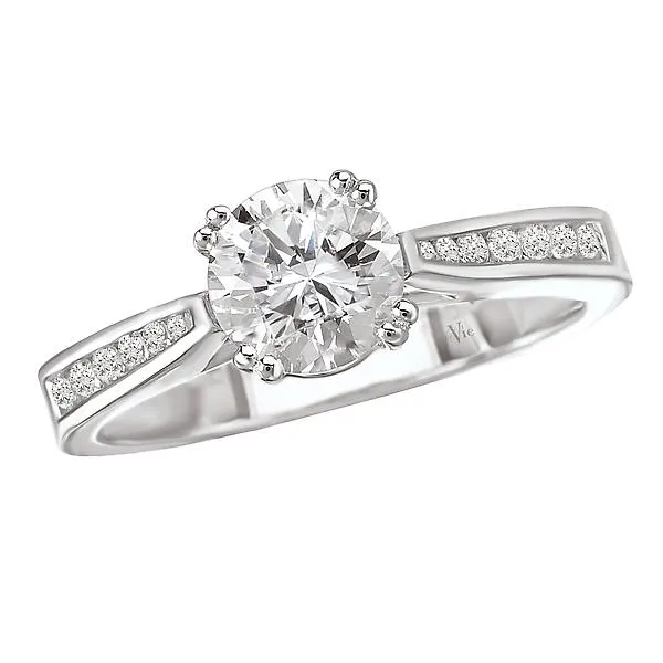 Peg Head Semi-Mount Diamond Ring